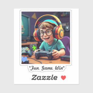 "Gamerfreude" Aufkleber