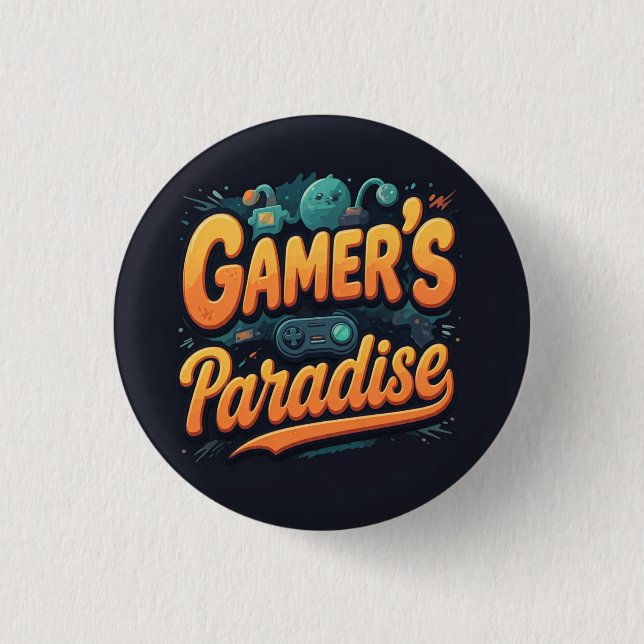 Gamerparadies Button (Vorderseite)