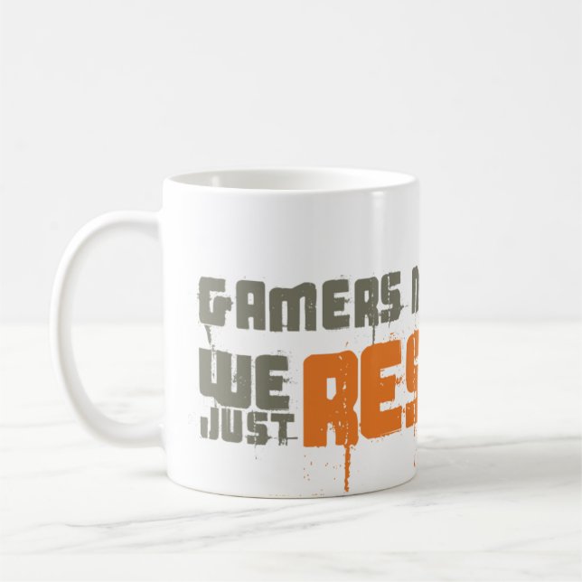 Gamers die nie uns gerade Respawn Tasse (Links)