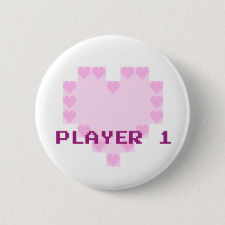 Gamers in der Liebe - Spieler 1 Button
