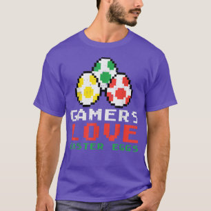 Gamers Liebe Ostereier Niedliche Video Game Gaming T-Shirt