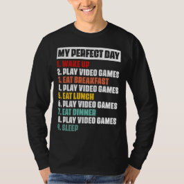 Gamer's Perfect Day Basic Long Sleeve T - Shirt