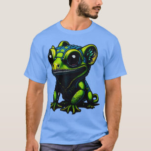 Gamers Perfect Illustration Niedliches Gekko 2 T-Shirt