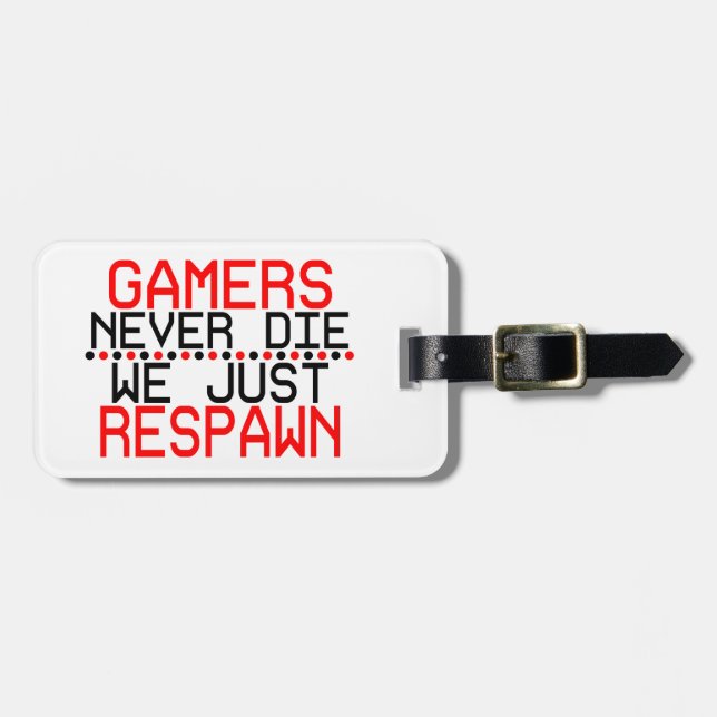Gamers Respawn Gepäckanhänger (Vorderseite horizontal)