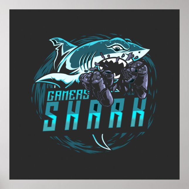 Gamers Shark | Gaming Poster (Vorne)