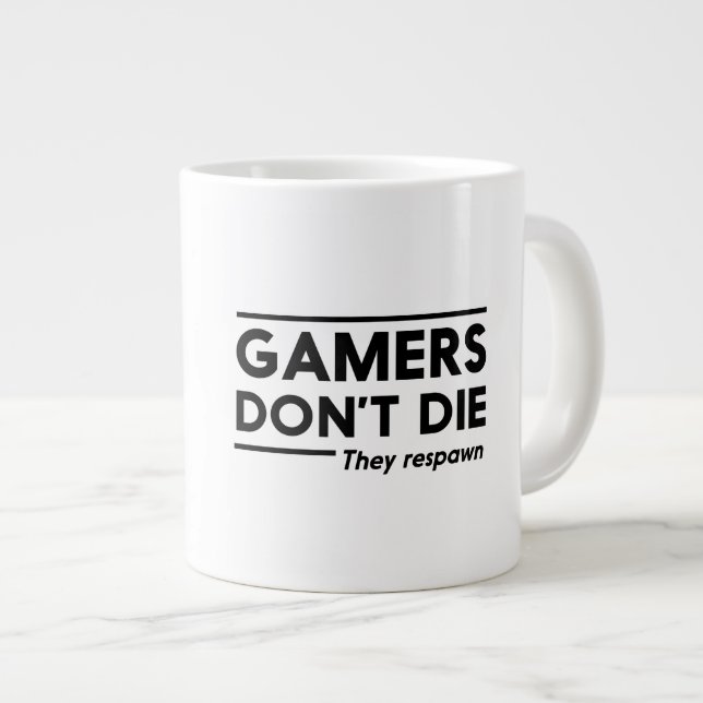 Gamers tun nicht die Jumbo-Tasse (Vorderseite Rechts)
