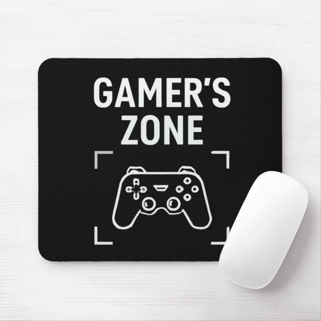GAMER'S ZONE Minimalistisches Gaming-Mauspad Mousepad (Mit Mouse)