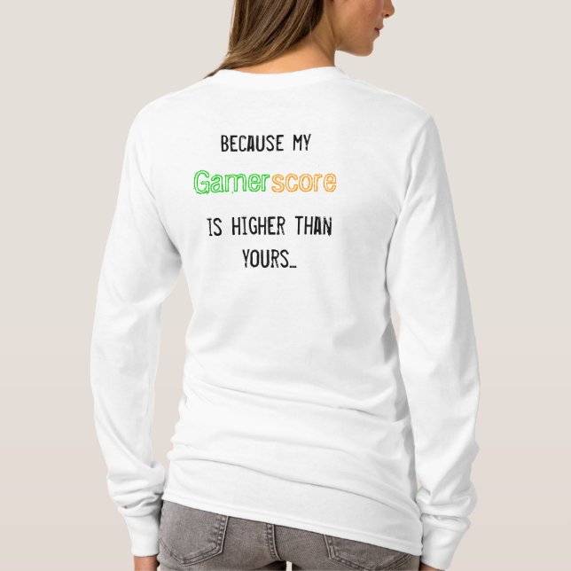 Gamerscore T-Shirt (Rückseite)