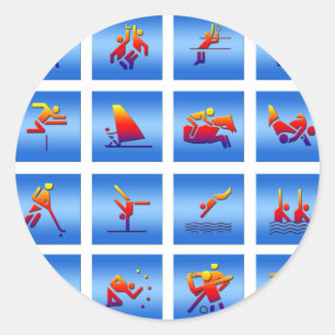 Games Design Runder Aufkleber