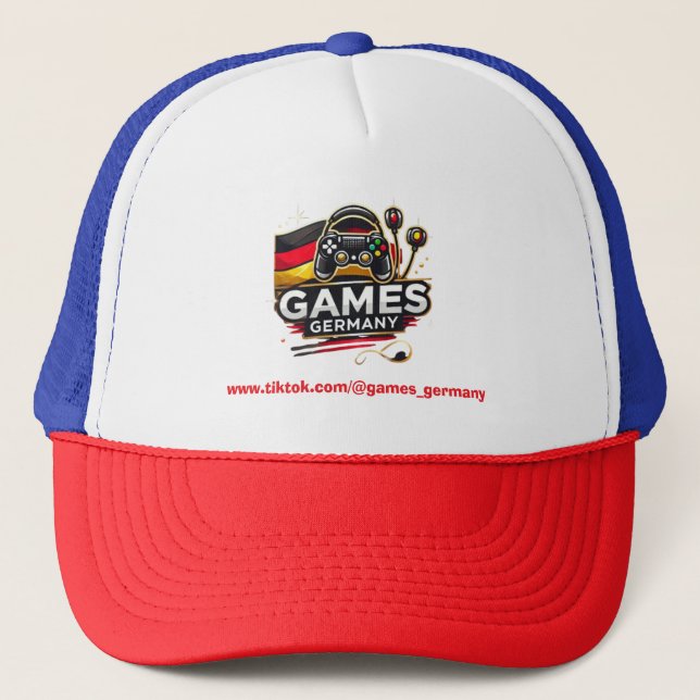 Games Germany Kappe – Stylischer Gamer-Look! (Vorderseite)