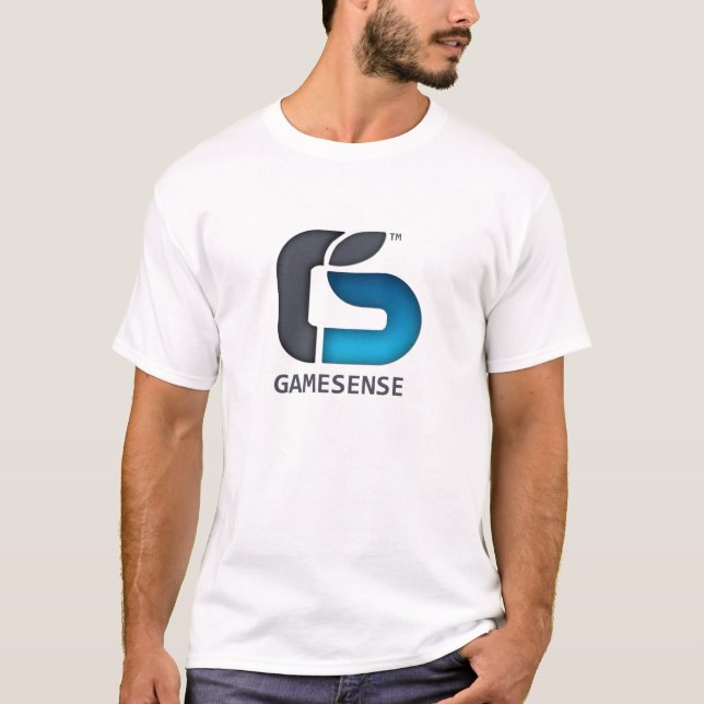 GameSense grundlegender T - Shirt-weiße Gewohnheit T-Shirt (Vorderseite)