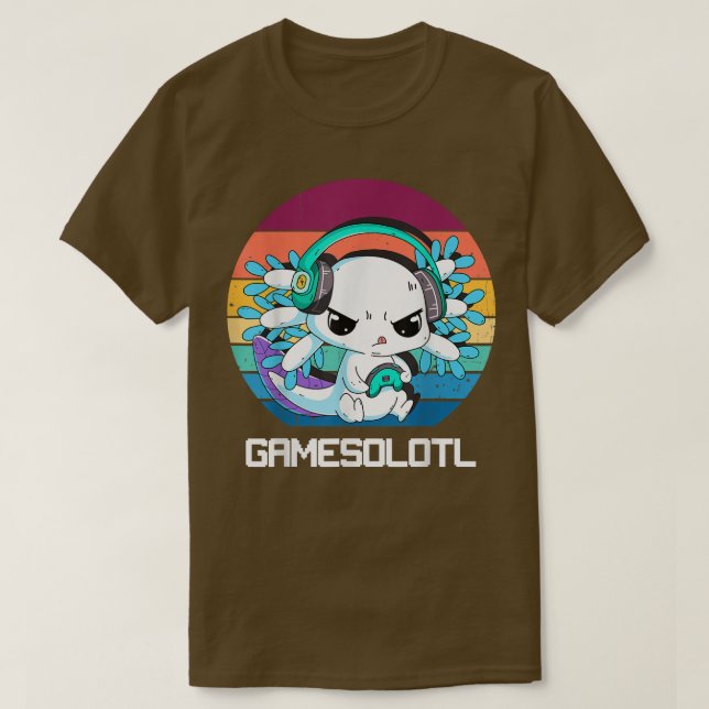 Gamesolotl Aolotl Video Gamer Kawaii Pastel Goth A T-Shirt (Design vorne)