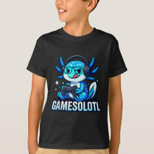 Gamesolotl Axolotl Fisch Gamer Gaming Anime Video T-Shirt