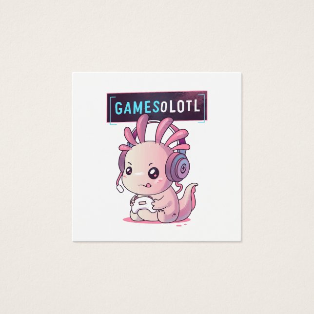 Gamesolotl - Axolotl Gamer (Vorderseite)