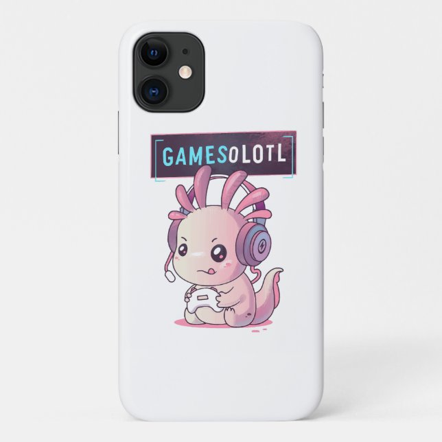 Gamesolotl - Axolotl Gamer Case-Mate iPhone Hülle (Rückseite)