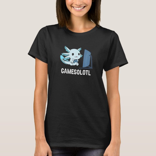 Gamesolotl Axolotl Gaming Controller Axolotl Video T-Shirt (Vorderseite)