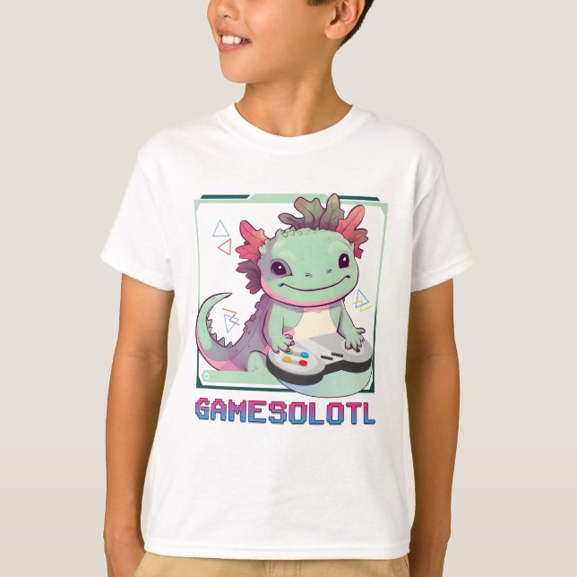 Gamesolotl Axolotl Gaming T-Shirt (Vorderseite)
