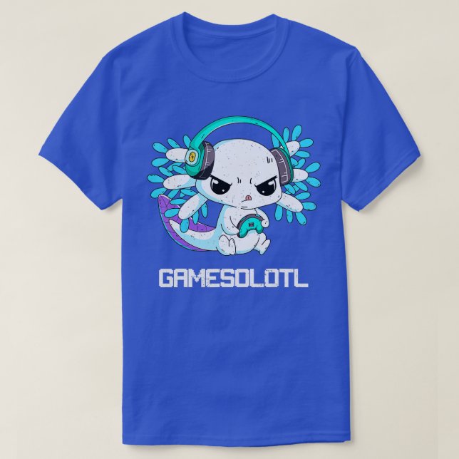 Gamesolotl Axolotl Kids Salamander Niedlich Axolot T-Shirt (Design vorne)