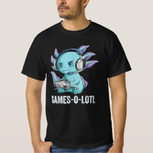 Gamesolotl Axolotl Video Gamer Kawaii Anime Jungs T-Shirt