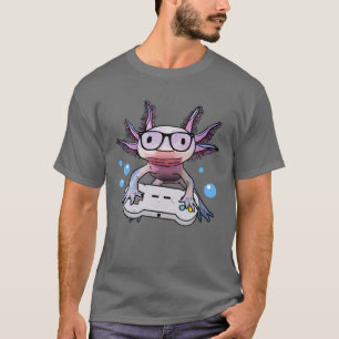 Gamesolotl Axolotl Video Gamer Kawaii Pastel Goth T-Shirt
