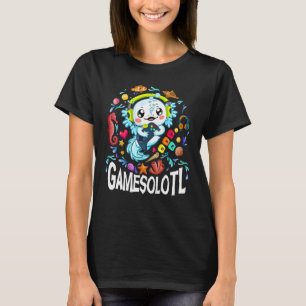Gamesolotl Axolotl Videospieler Axolotl Fisch Jung T-Shirt