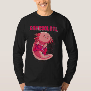 Gamesolotl Gamer Axolotl Fisch spielt Videospiele T-Shirt