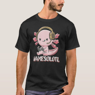 Gamesolotl Niedlich Axolotl Video Gaming Gamer Boy T-Shirt