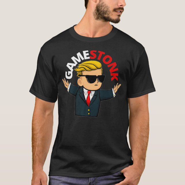 GameStonk - Fun Stock Trading Gaming Hedge Funds T-Shirt (Vorderseite)