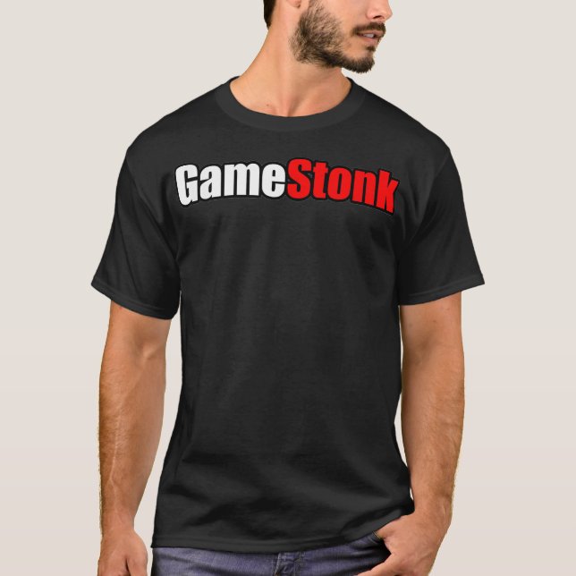 Gamestonk Stock Market - Cant Stopp GME Gamestick T-Shirt (Vorderseite)