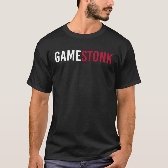 Gamestonk to the F ing Moon Stop Game Stonk T-Shirt (Vorderseite)