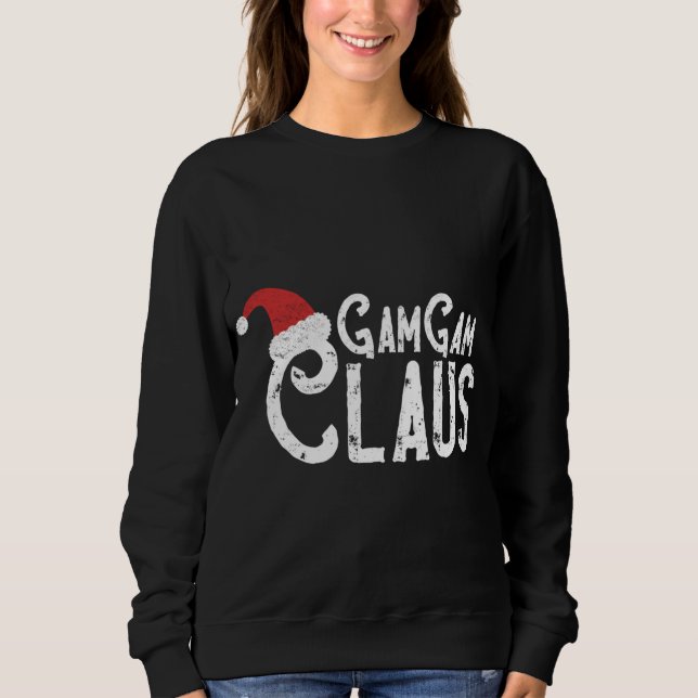 GamGam Claus - Traditionelle Santa Matching-Famili Sweatshirt (Vorderseite)