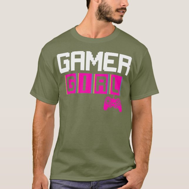 GAMING 365 Gamer Girl Tee Cute Gaming Girls (Vorderseite)