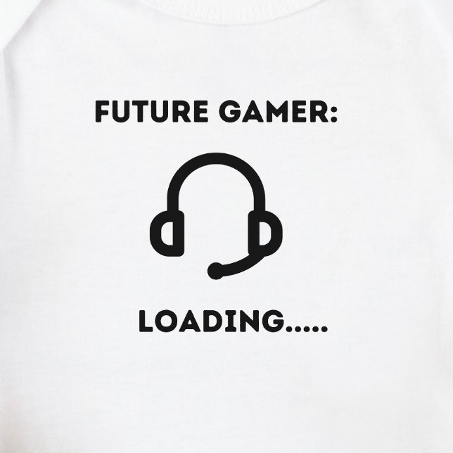 Gaming Baby - Future Gamer Loading... Strampler (Von Creator hochgeladen)