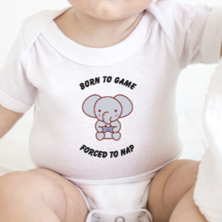 Gaming Baby - Geboren zu Game Zwangs zum Nickerche Strampler