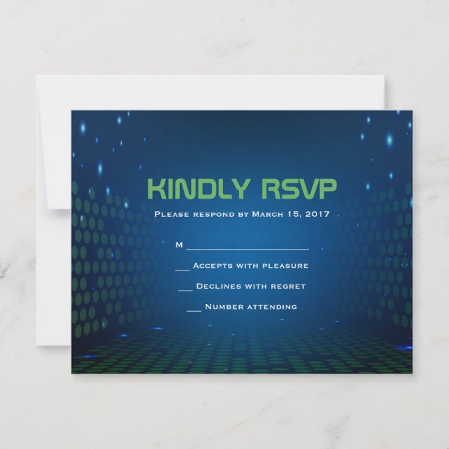 GAMING-Bar Mitzvah-Antwortkarte RSVP Karte (Vorderseite)