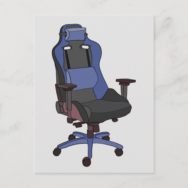 Gaming-Chair Postkarte (Vorderseite)