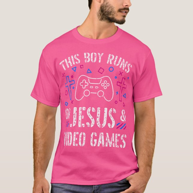 Gaming Christlich Nerd T-Shirt (Vorderseite)