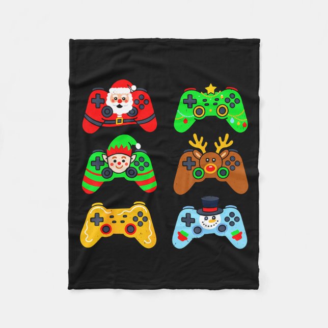 Gaming Christmas For Boys Gamer Youth Teens Men Xm Fleecedecke (Vorderseite)