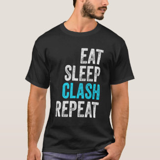 Gaming-Clan isst Schlaf-Kampf Wiederholungs-Clans T-Shirt