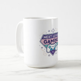 "Gaming Coffee Mug 15oz | Next Level Gaming Badge  Kaffeetasse