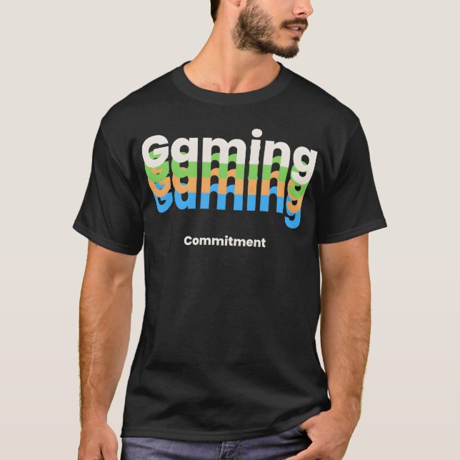 Gaming Commitment Vintag T-Shirt (Vorderseite)