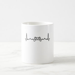 Gaming Console Heartbeat Geschenk für Gamer Kaffeetasse