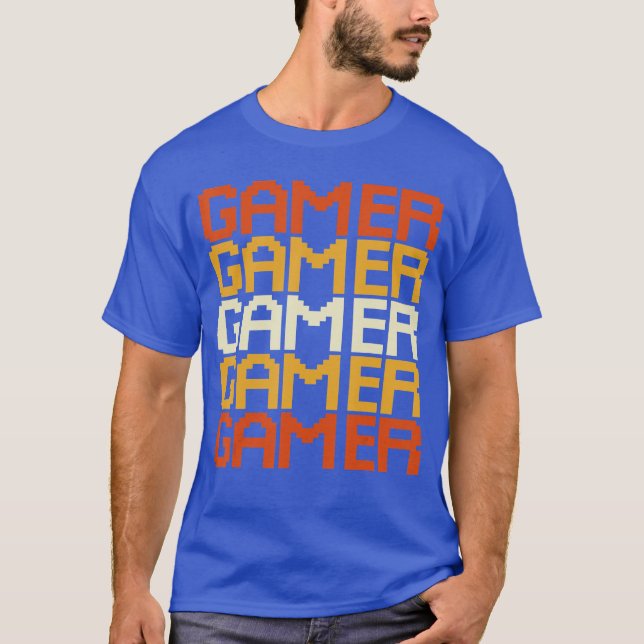 Gaming Controller Computer Sport Gamer Gift Retro  T-Shirt (Vorderseite)