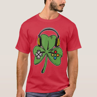 Gaming-Controller St. Patricks Day Shamrock Gamer T-Shirt