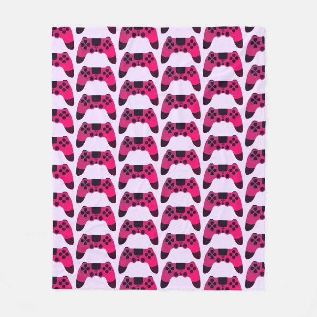 Gaming-Controller Videogames Nerd Gamer Fleecedecke (Vorderseite)