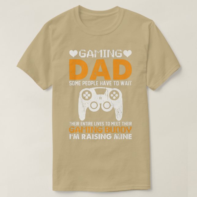 Gaming Dad Console Gamer Video Game Player Fathers T-Shirt (Design vorne)
