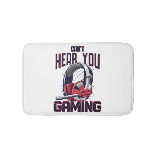Gaming-Design mit Headset Badematte