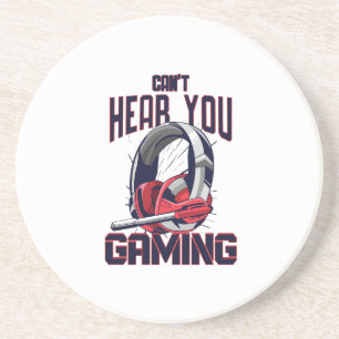 Gaming-Design mit Headset Getränkeuntersetzer