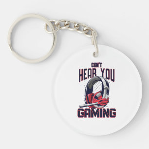 Gaming-Design mit Headset Schlüsselanhänger