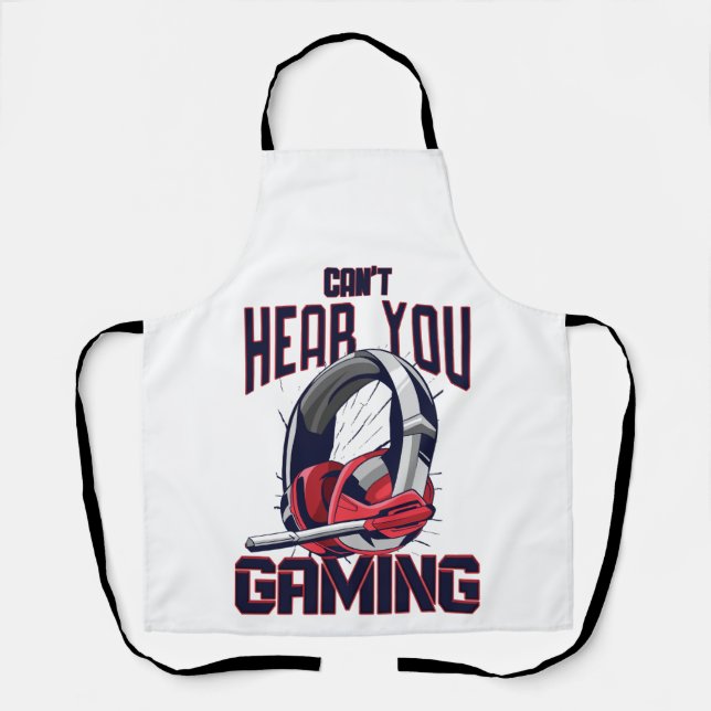 Gaming-Design mit Headset Schürze (Vorderseite)